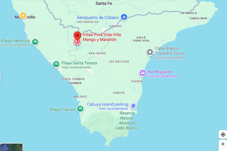 Mapa Villas Pura Vida