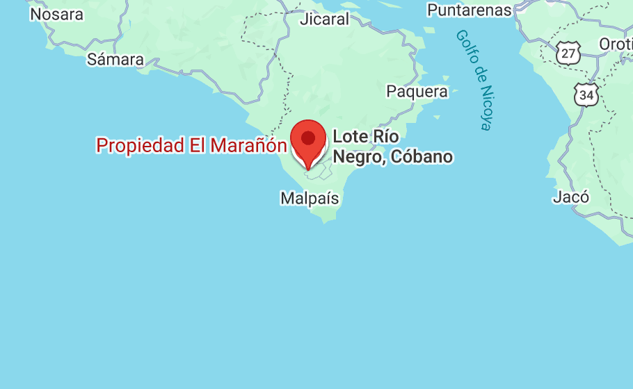 Ubicación Villas Pura Vida