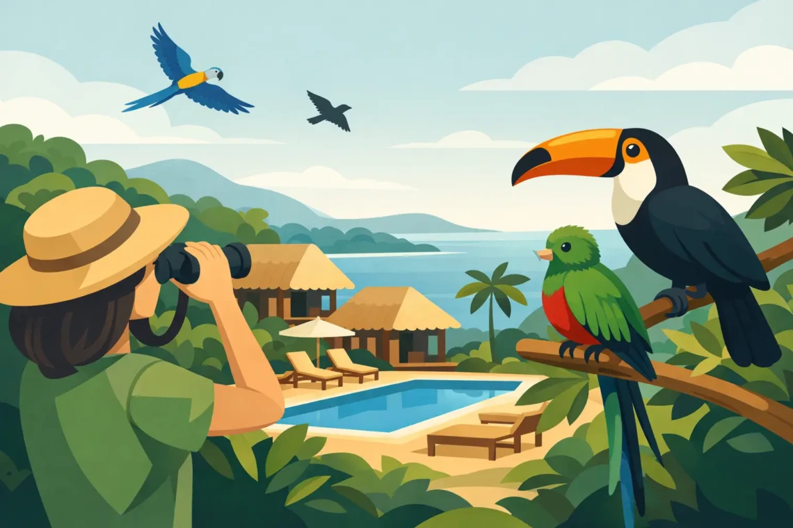 Bird Watching at Villas Pura Vida
