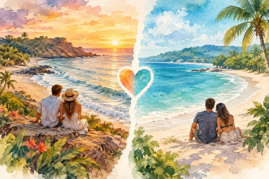 Santa Teresa vs Nosara for Couples Compared